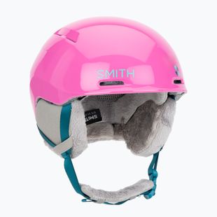 Kask narciarski dziecięcy Smith Glide Jr Mips vivid pink hearts