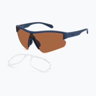 Okulary przeciwsłoneczne Polaroid PLD 7061/CI/S matte blue/copper polarized