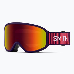 Gogle narciarskie dziecięce Smith Reason OTG S3 deep plum gradient/red solx mirror antifog