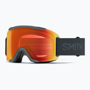 Gogle narciarskie Smith Squad S2 slate/chromapop everyday red mirror