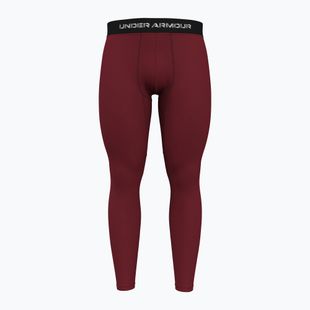 Legginsy treningowe męskie Under Armour Elite CG cardinal/metallic silver