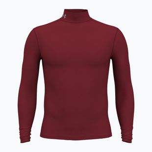 Longsleeve męski Under Armour Elite Mock CG cardinal/metallic silver