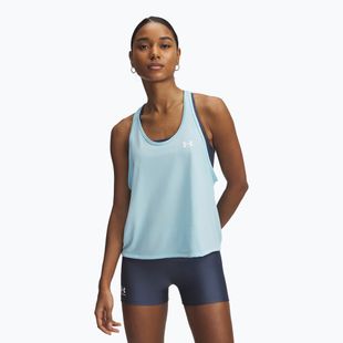 Top treningowy damski Under Armour Tech Swing Tank stream/white