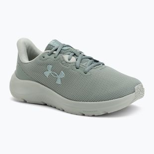 Buty do biegania damskie Under Armour Charged Pursuit 4 silica green/silica green/metallic silica