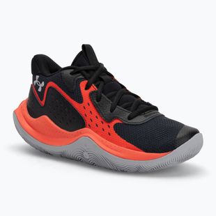 Buty koszykarskie dziecięce Under Armour Grade School Jet '23 black/ares red/mod gray