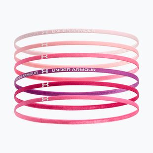Opaska na głowę dziecięca Under Armour Mini Elastic 6 szt prime pink/white