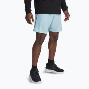 Spodenki treningowe męskie Under Armour Woven Wordmark stream/black