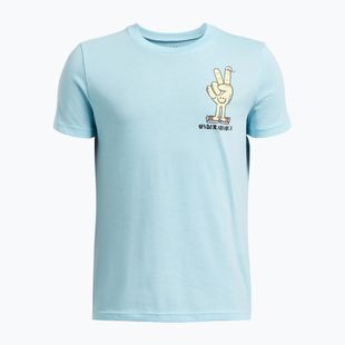 Koszulka treningowa dziecięca Under Armour Peace Love UA blue