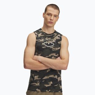 Koszulka męska Under Armour Project Rock Camo Tank city khaki/baroque green/white clay