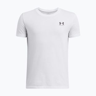 Koszulka dziecięca Under Armour Sportstyle Left Chest white