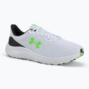 Buty do biegania męskie Under Armour Charged Pursuit 4 white/black/hyper green