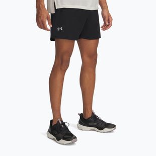 Spodenki do biegania męskie Under Armour Trail Run Launch black/reflective