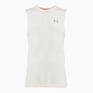 Koszulka do biegania męska Under Armour Trail Run Launch Tank stone/reflective