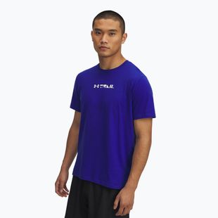 Koszulka do biegania męska Under Armour Trail Run Graphic Tee royal/reflective