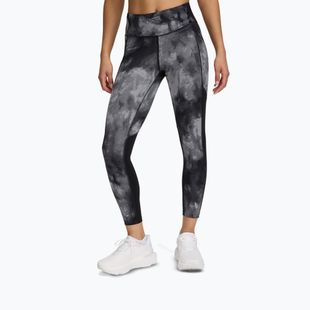 Legginsy do biegania damskie Under Armour Launch Printed Ankle black/reflective