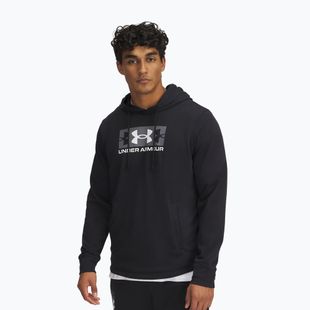 Bluza męska Under Armour Rival Terry Logo black/castlerock/white