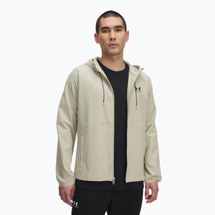 Kurtka treningowa Under Armour Vibe Woven khaki base/black