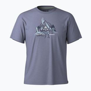 Koszulka trekkingowa męska Smartwool Alpine A-Frame Graphic Tee nightfall blue