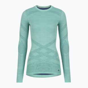 Longsleeve termoaktywny damski Smartwool Intraknit Thermal Merino Baselayer Crew pacific blue/nightfall blue