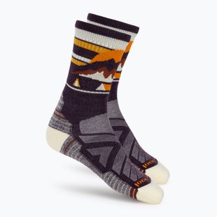 Skarpety damskie Smartwool Hike Light Cushion New Pattern Crew prple ris