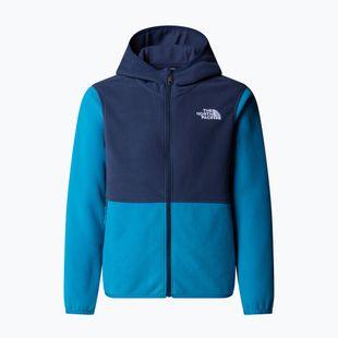 Bluza polarowa dziecięca The North Face Teen Glacier Full Zip Hoodie dusk blue/summit navy