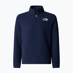 Bluza polarowa dziecięca The North Face Teen Glacier 1/4 Zip summit navy