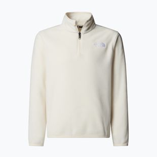 Bluza polarowa dziecięca The North Face Teen Glacier 1/4 Zip wine dune