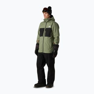 Kurtka snowboardowa męska The North Face Fourbarrel Triclimate bark mist/black