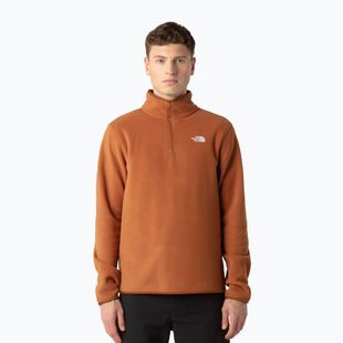 Bluza polarowa męska The North Face Glacier Fleece 1/4 Zip burnt umber