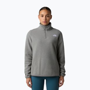 Bluza polarowa damska The North Face Glacier Fleece 1/4 Zip mid grey heather