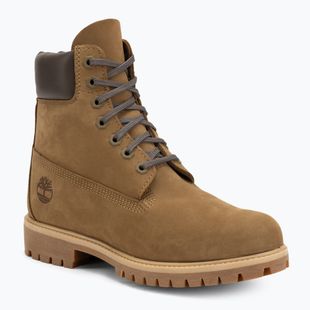 Buty męskie Timberland Premium 6 Inch Lace Up Waterproof olive nubuck/dark brown