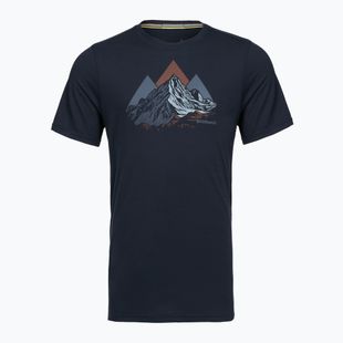 Koszulka męska Smartwool Peak Bagger Active SS Graphic Tee navy