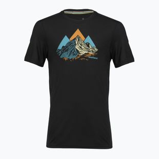Koszulka męska Smartwool Peak Bagger Active SS Graphic Tee black