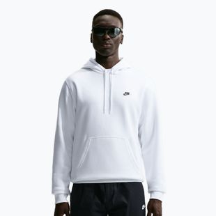 Bluza męska Nike Club Pullover Hoodie white/white/black