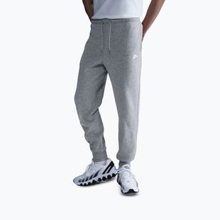 Spodnie męskie Nike Club Jogger dark grey heather/light smoke grey/white