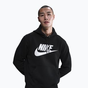 Bluza męska Nike Club Pullover Hoodie black/black/white