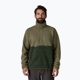 Bluza trekkingowa męska Patagonia Retro Pile 1/2 Snap P/O old growth green
