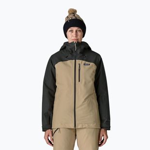 Kurtka narciarska damska Patagonia Insulated Powder Town oar tan
