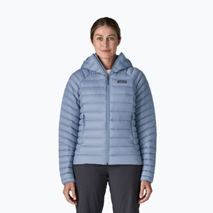 Kurtka puchowa damska Patagonia Down Sweater Hoody barnacle blue