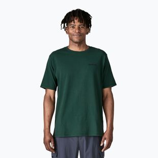 Koszulka męska Patagonia P-6 Logo Responsibili-Tee cascade green
