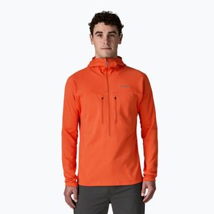 Bluza męska Patagonia R1 Ultralight Hoody coal orange