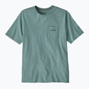 Koszulka męska Patagonia Boardshort Logo Pocket Responsibili blue sage