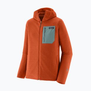 Bluza trekkingowa męska Patagonia R1 Air Full Zip Hoody coal orange