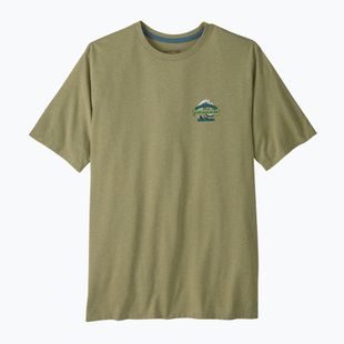 Koszulka trekkingowa męska Patagonia Great Waves Responsibili Tee gumtree green