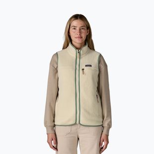 Bezrękawnik damski Patagonia Retro Pile natural w/ellwood green