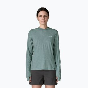 Bluza damska Patagonia Capilene Cool Sun Hoody nouveau green/blue sage x-dye