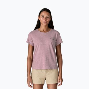 Koszulka damska Patagonia P-6 Logo Responsibili-Tee qulet violet