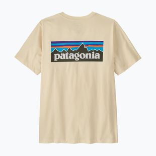 Koszulka męska Patagonia P-6 Logo undyed natural