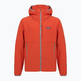 Kurtka softshell męska Patagonia R1 TechFace Hoody hot ember