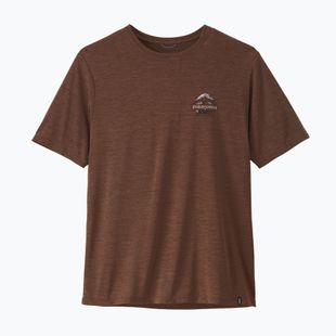 Koszulka męska Patagonia Cap Cool Daily Great Waves berm brown - light berm brown x-dye